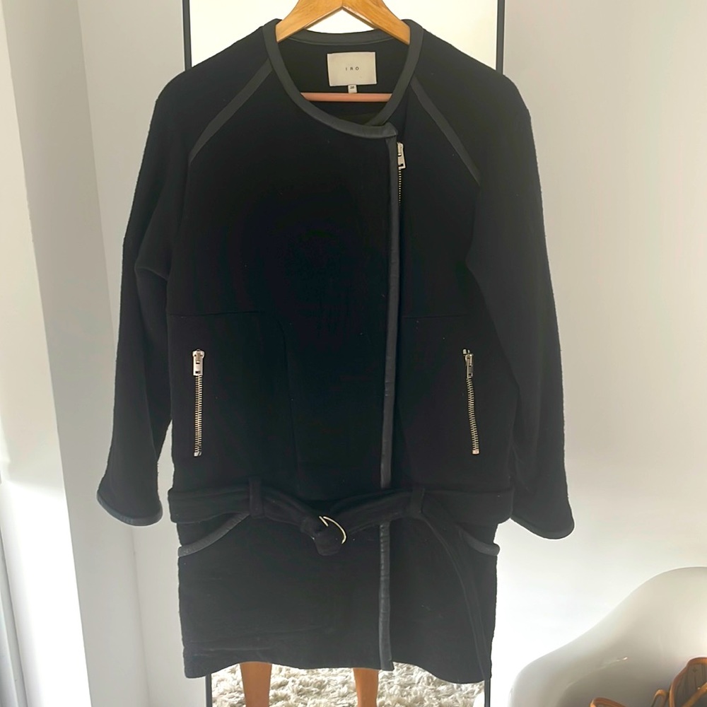 IRO Virgin Wool and cotton elegant slight oversized evening jacket size 38